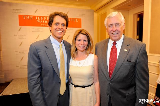 Mark Kennedy Shriver, Jeanne Shriver, and Congressman Steny Hoyer.